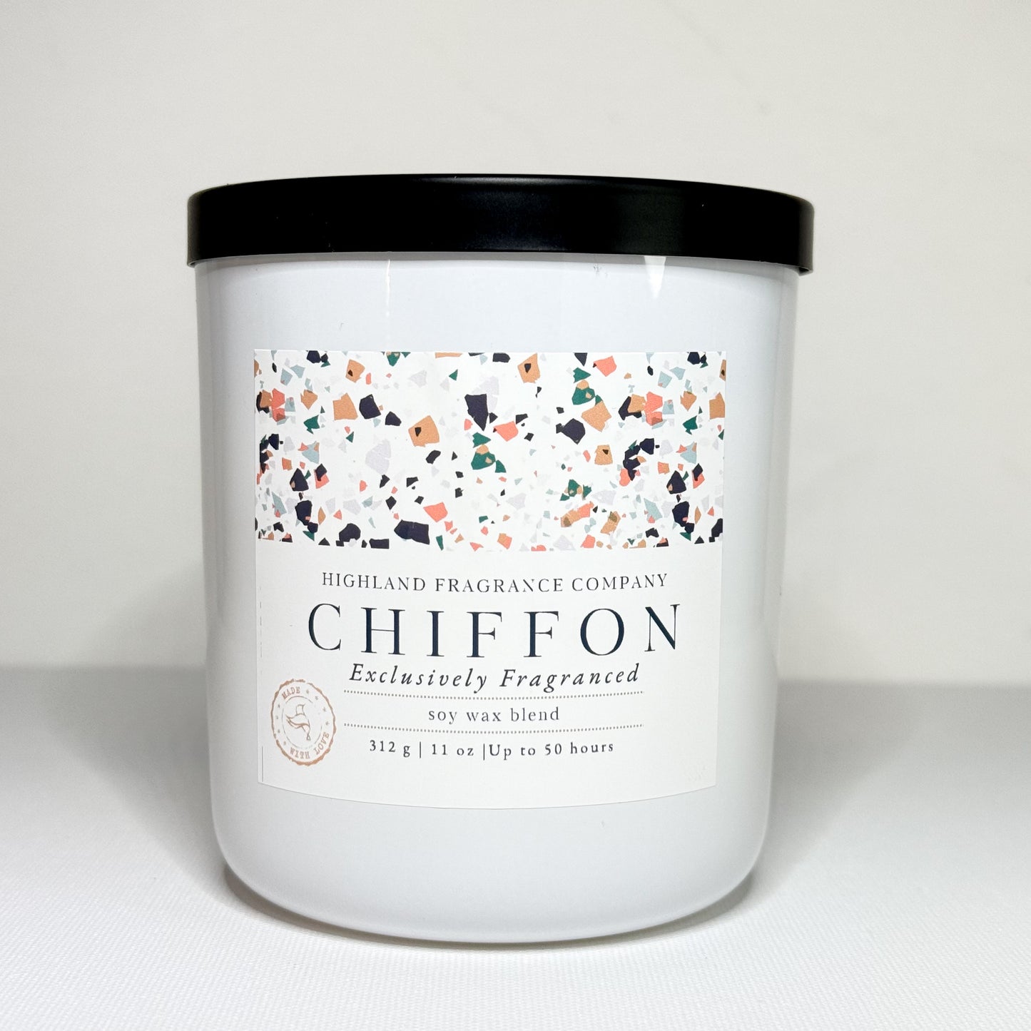 Chiffon Terrazzo - 2 Wick Candle (Wholesale 6 Candles)